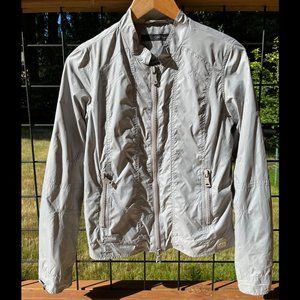 Calvin Klein Jeans Grey Lightweight Moto Jacket size Small